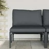Lauko Baldai su pagalve Antracitas 80 x 80 x 71 cm Plienas