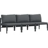 Lauko Baldai 3 Vienetas Antracitas 80 x 80 x 71 cm Plienas