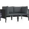 Lauko Baldai 2 Vienetas Antracitas 80 x 80 x 71 cm Plienas