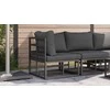 Lauko Baldai Juoda ir Antracitas 71,5 x 71,5 x 71 cm metalas