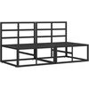 Lauko Baldai 2 Vienetas Juoda ir Antracitas 70 x 71,5 x 71 cm