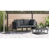 Lauko Baldai 2 Vienetas Antracitas 80 x 80 x 71 cm Plienas