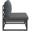 Lauko Baldai metalas Juoda ir Antracitas 70 x 71,5 x 71 cm