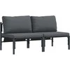 Lauko Baldai 2 Vienetas Antracitas 80 x 80 x 71 cm Plienas