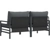 Lauko Baldai 2 Vienetas Antracitas 80 x 80 x 71 cm Plienas