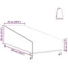Lauko baldų uždangalas 195 x 76 x 82 cm 600D Oxford audinys