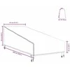 Lauko baldų uždangalas 203 x 81 x 63 cm 600D Oxford audinys