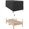 Lauko gultų užvalkalas Juoda 205 x 100 x 70 cm audinys