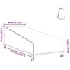 Lauko baldų uždangalas 210 x 80 x 75 cm 420D Oksfordo audinys