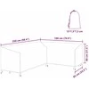 Baldų uždangalas Juodas 250 x 180 x 80 cm 210D Oksfordo audinys