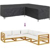 Baldų uždangalas 270 x 270 x 80 cm 600D Oksfordo audinys Juodas