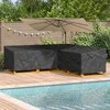 Baldų uždangalas Juodas 270 x 270 x 80 cm 210D Oksfordo audinys