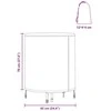 Stalo uždengimas 62 x 62 x 70 cm audinys Apvali Juoda
