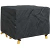 Baldų uždangalas Paprastas Juoda 113 x 113 x 73 cm 210D