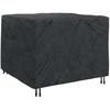 Baldų uždangalas Juoda 125 x 125 x 74 cm 600D Oxford audinys