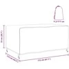 Baldų uždangalas Paprastas Juoda 172 x 113 x 73 cm 210D