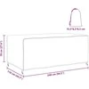 Baldų uždangalas Paprastas Juoda 240 x 110 x 70 cm 210D
