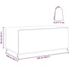Baldų uždangalas Paprastas Juoda 240 x 140 x 90 cm 420D
