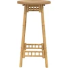 Lauko baro stalas, apvalus, Ø55x100 cm, bambukas, Ø55x100 cm