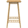 Lauko baro stalas, kvadratinis, 55x55x100cm, bambukas