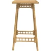 Lauko baro stalas, kvadratinis, 55x55x100cm, bambukas