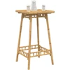 Lauko baro stalas, kvadratinis, 55x55x100cm, bambukas