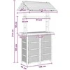 Lauko baro stalas Natūrali 115 x 95 x 214 cm Bambukas