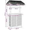 Lauko baro stalas Natūrali 115 x 95 x 215 cm Bambukas