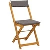 Lauko bistro kėdės 2 pcs Tamsiai pilka 40 x 53 x 80 cm