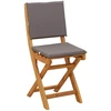 Lauko bistro kėdės 4 pcs Tamsiai pilka 38 x 46 x 85 cm