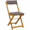 Lauko bistro kėdės 4 pcs Tamsiai pilka 40 x 53 x 80 cm