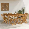 Lauko bistro kėdės 8 pcs Natūrali 40 x 53 x 80 cm