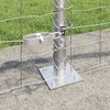 Lauko Euro tvoros su betono pagrindu 50 x 0,4 m Sidabrinė
