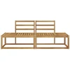 Lauko galinė sofa 2 Vienetas Balta 182,5 x 63 x 73 cm