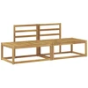 Lauko galinė sofa 2 Vienetas Balta 182,5 x 63 x 73 cm