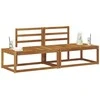 Lauko galinė sofa 2 Vienetas Natūrali 182,5 x 63 x 73 cm