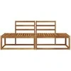 Lauko galinė sofa 2 Vienetas Natūrali 182,5 x 63 x 73 cm