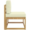 Lauko galinė sofa Balta 91 x 63 x 73 cm Kietos akacijos mediena