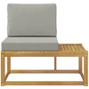 Lauko galinė sofa Balta 91 x 63 x 73 cm Kietos akacijos mediena