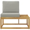 Lauko galinė sofa Balta 91 x 63 x 73 cm Kietos akacijos mediena