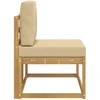 Lauko galinė sofa Balta 91 x 63 x 73 cm Kietos akacijos mediena