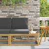 Lauko galinė sofa Balta 91 x 63 x 73 cm Kietos akacijos mediena