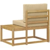 Lauko galinė sofa Balta 91 x 63 x 73 cm Kietos akacijos mediena