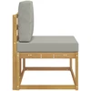 Lauko galinė sofa Balta 91 x 63 x 73 cm Kietos akacijos mediena