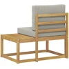 Lauko galinė sofa Balta 91 x 63 x 73 cm Kietos akacijos mediena