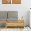 Lauko galinė sofa Kietos akacijos mediena Balta