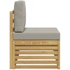 Lauko galinė sofa Kietos akacijos mediena Balta
