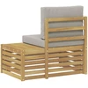Lauko galinė sofa Kietos akacijos mediena Balta