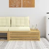 Lauko galinė sofa Kietos akacijos mediena Balta