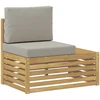 Lauko galinė sofa Kietos akacijos mediena Balta